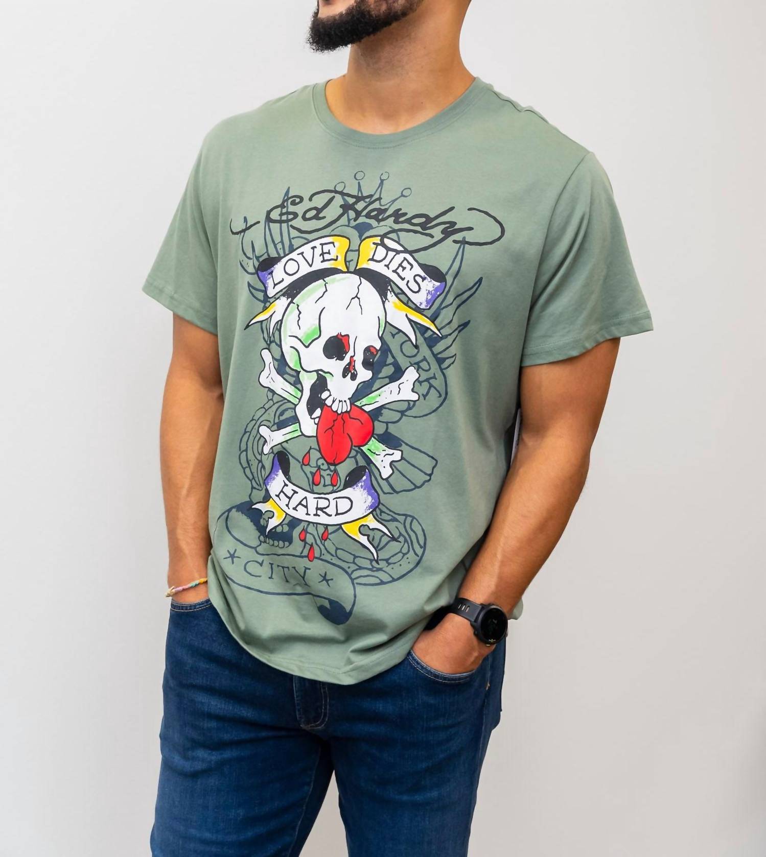 Ed Hardy - Heart Skull Tee