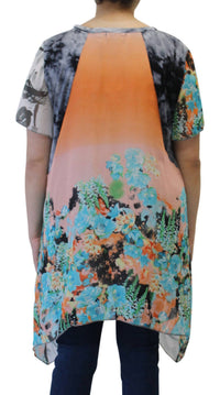 Lv Collection - Patchwork Long Tunic Top