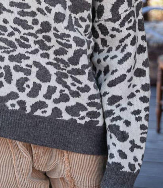 Pol - Animal Print Sweater