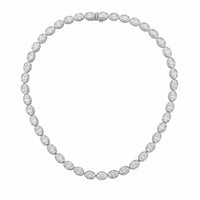 Diana M Jewels - Women's Oval Lab-Grown Diamond Pendant Necklace (50.00 Ct) - Signature