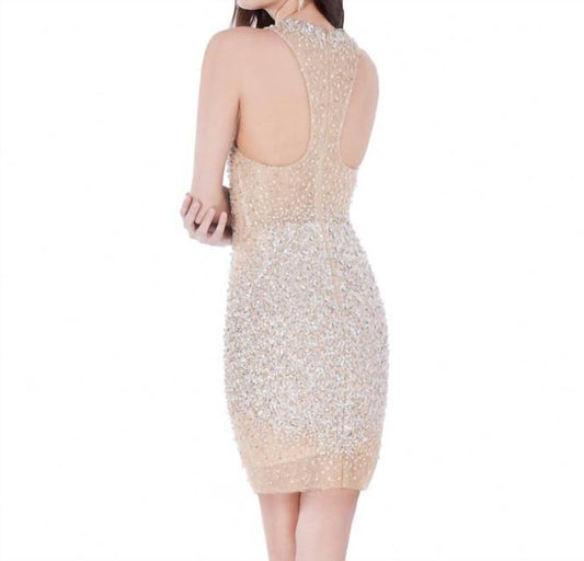 SHORT RACERBACK SEQUIN DRESS