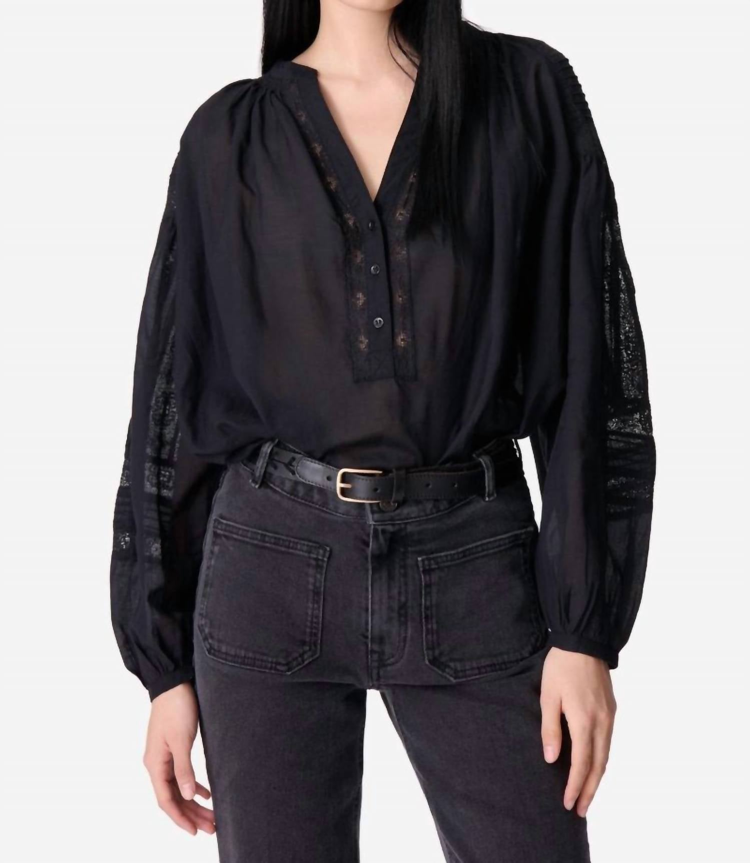 Vanessabruno - Nipoa V Neck Long Sleeve Blouse