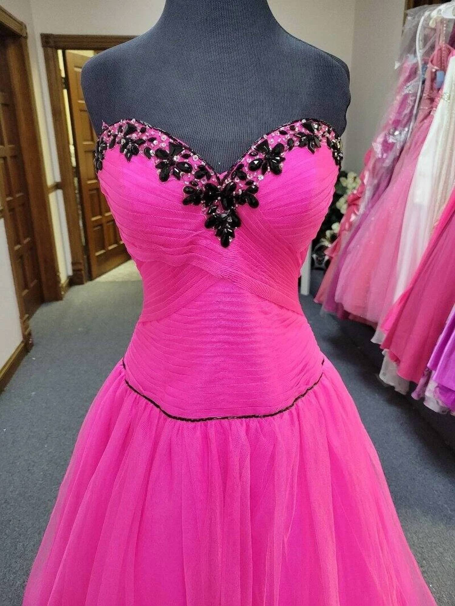 Precious Formals - Strapless Corset Lace-up Back Ballgown