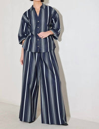 Flying Tomato - Striped Woven Top