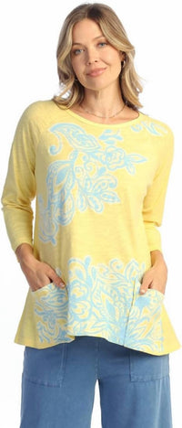 Jess & Jane - M12 Slub Patch Pockets Top