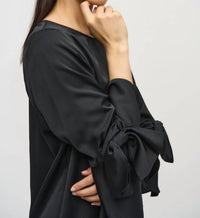 Joseph Ribkoff - Ruffle Sleeve Satin Shift Dress