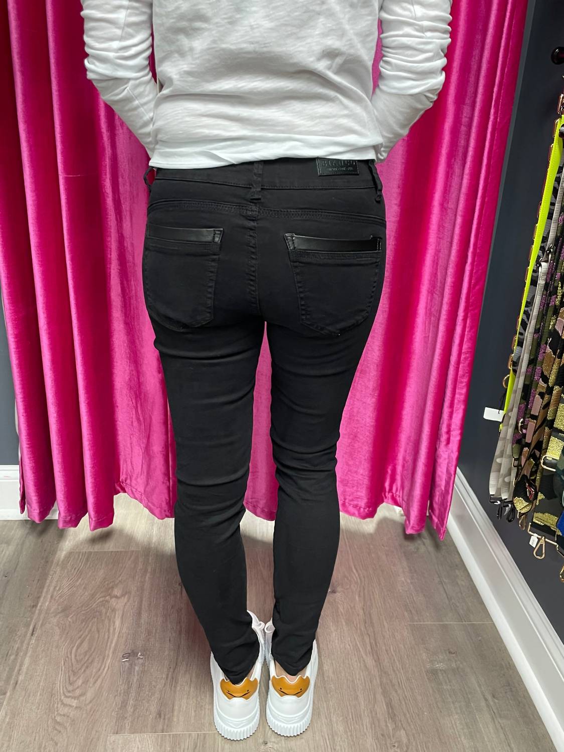 Bianco - Double Button High Waisted Skinny Jean