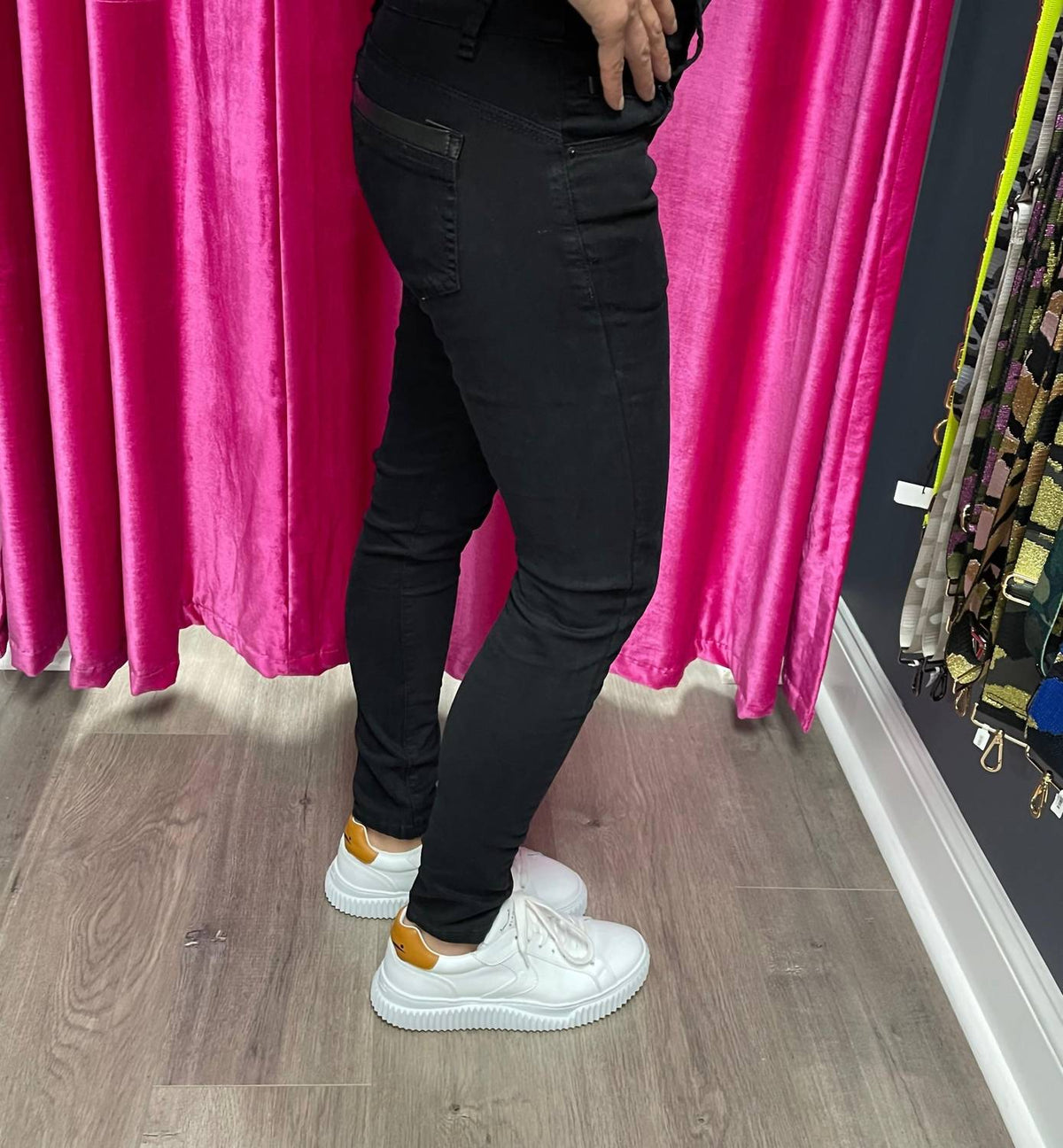 Bianco - Double Button High Waisted Skinny Jean