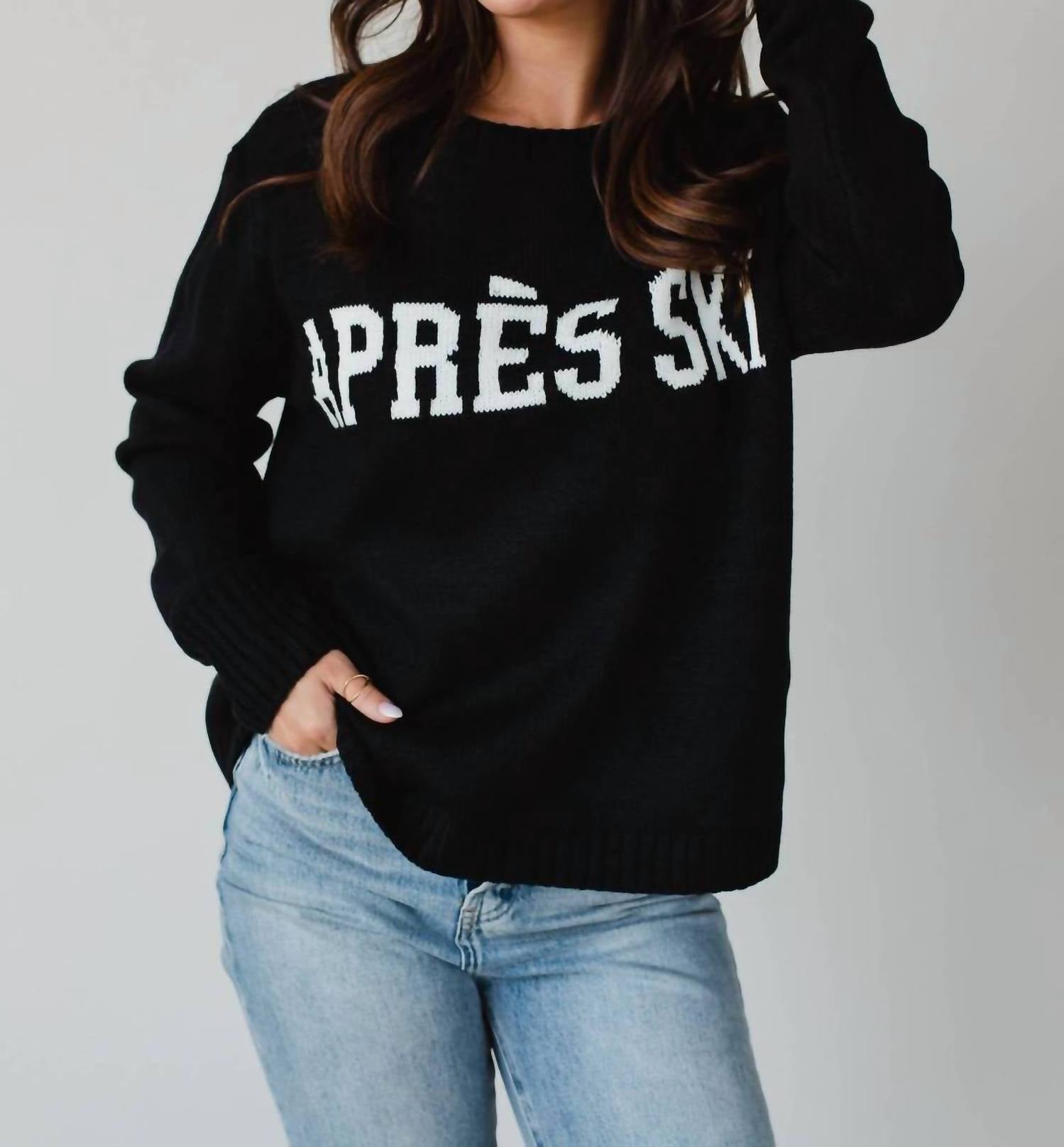 Panache Apres Ski Sweater in black - women's cardigan - view 4
