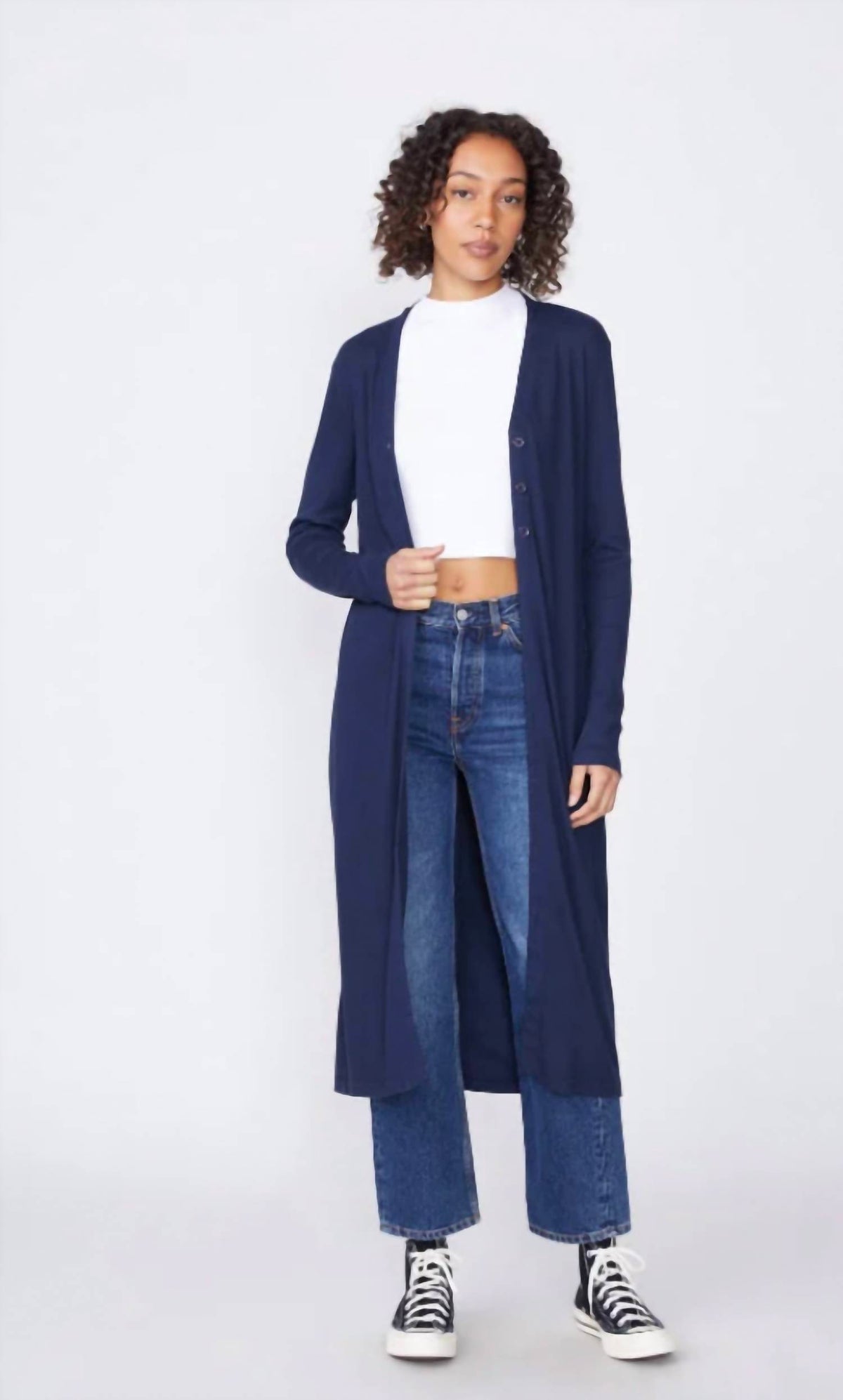 Stateside - Women's Rib Long Sleeve Layered Cardigan