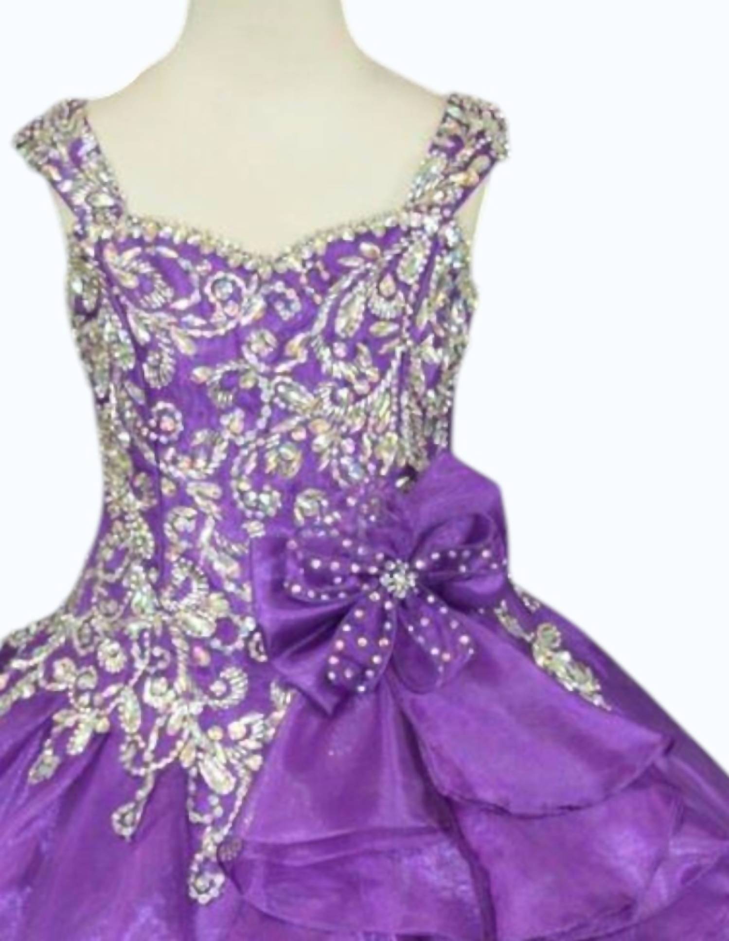 Little Rosie - Girl's Long Pageant Dress