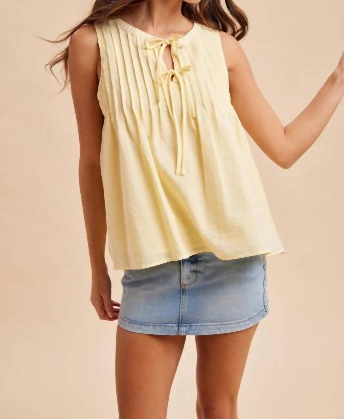 In-Loom - Pintuck Cotton Blouse