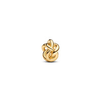 Pandora Infinity Knot Charm in gold - women's jewelry