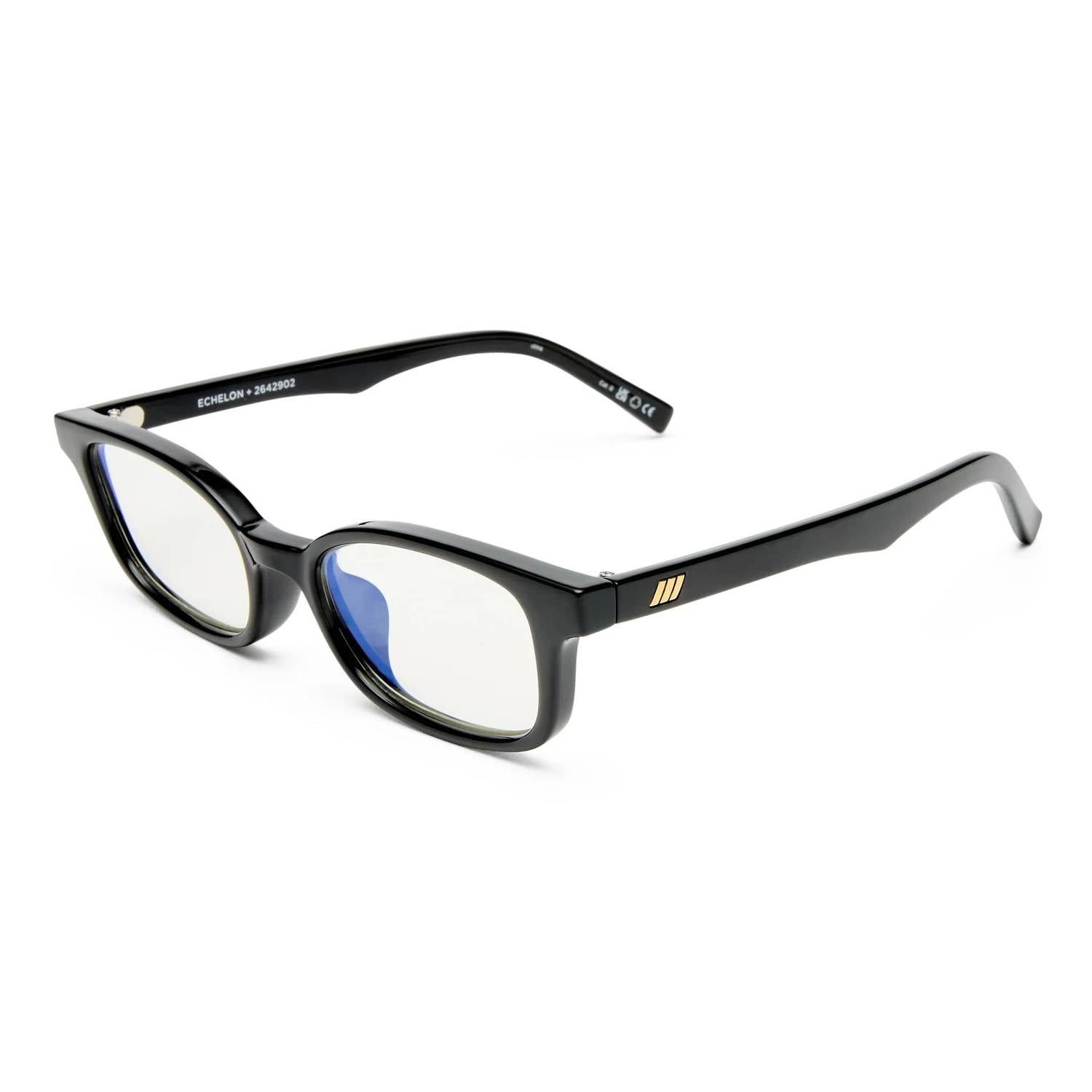 Le Specs - Women's Echelon Rectangle Small Blue Light Glasses