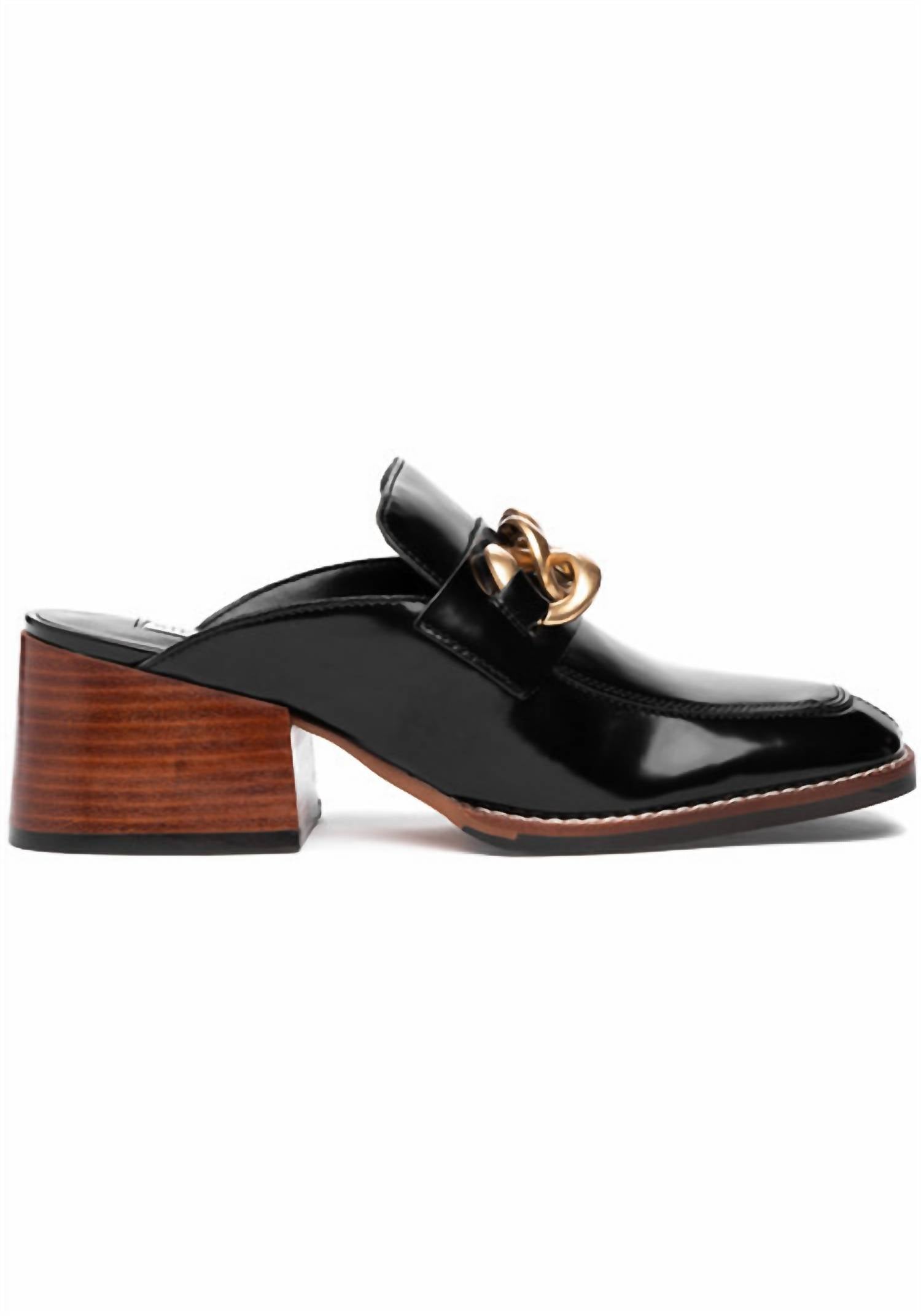 STEVE MADDEN Women's Lorie Mule in black - women's shoe - detail view