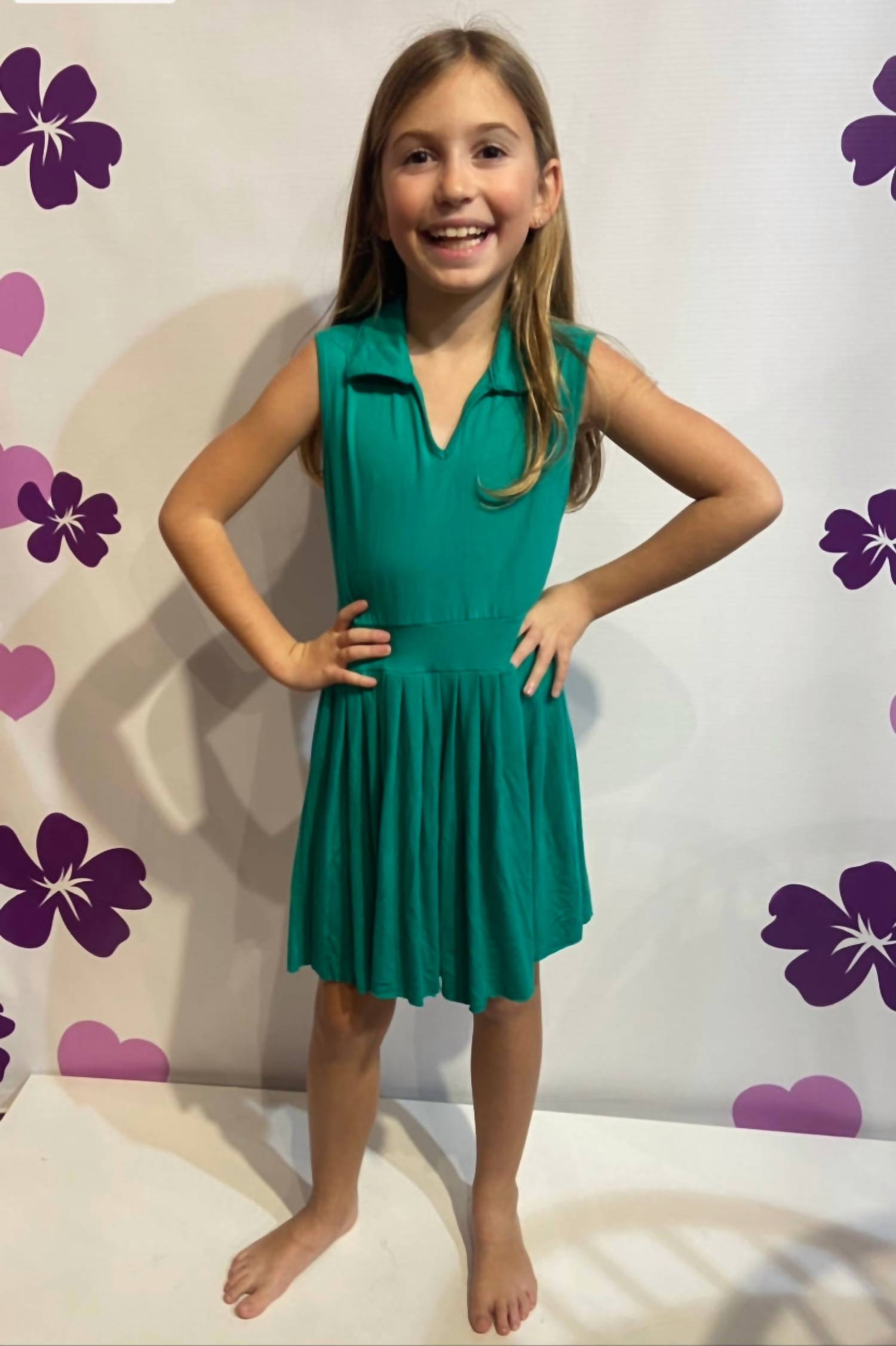 Girls Kelly Pleated Skirt Dress