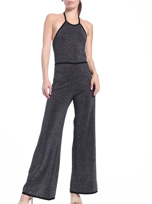 Lurex Halter Jumpsuit