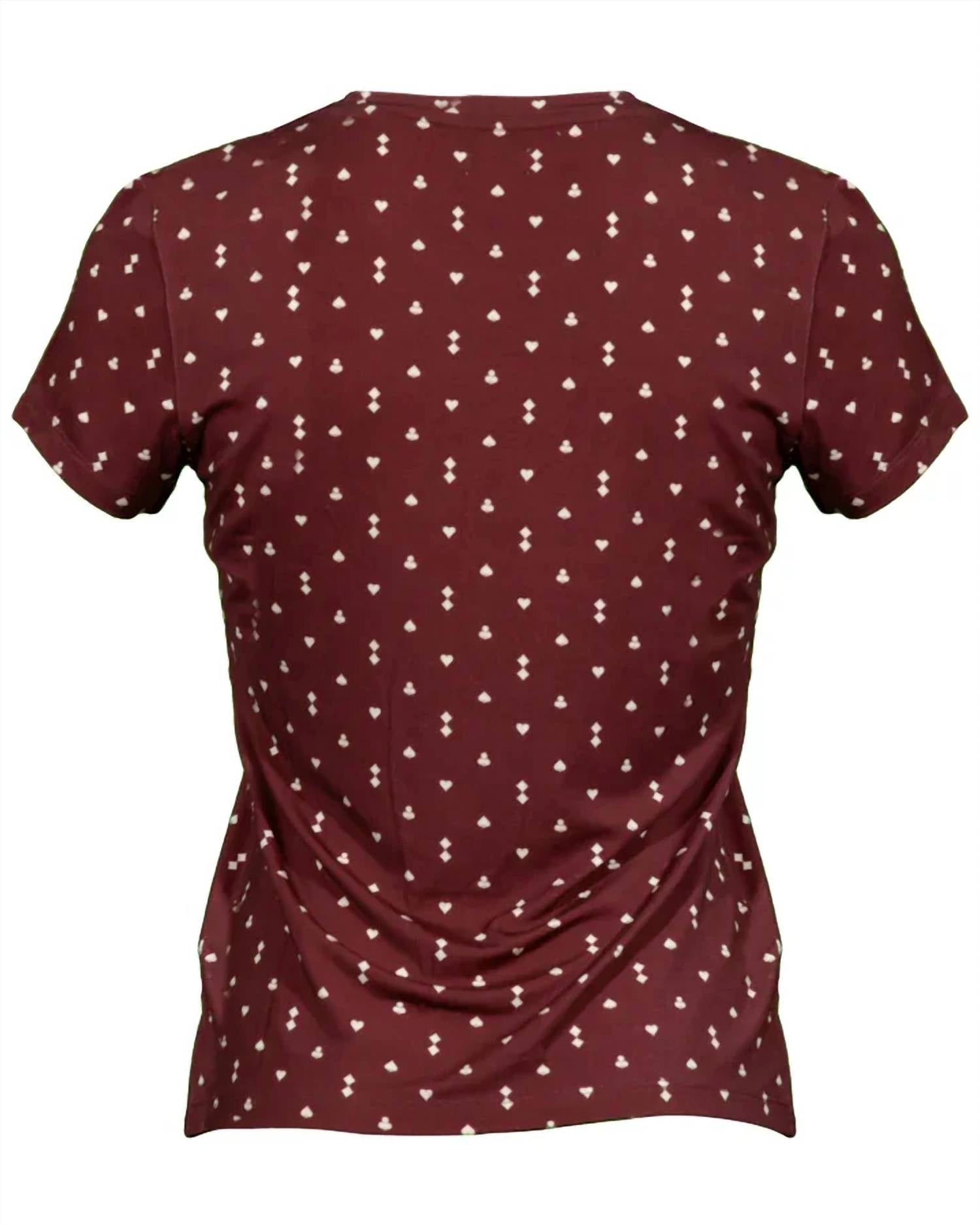 L'Agence - Women's Ressi Playing Card Crew Shirt
