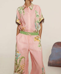 Alemais - Papaya Cropped Wide Leg Pant