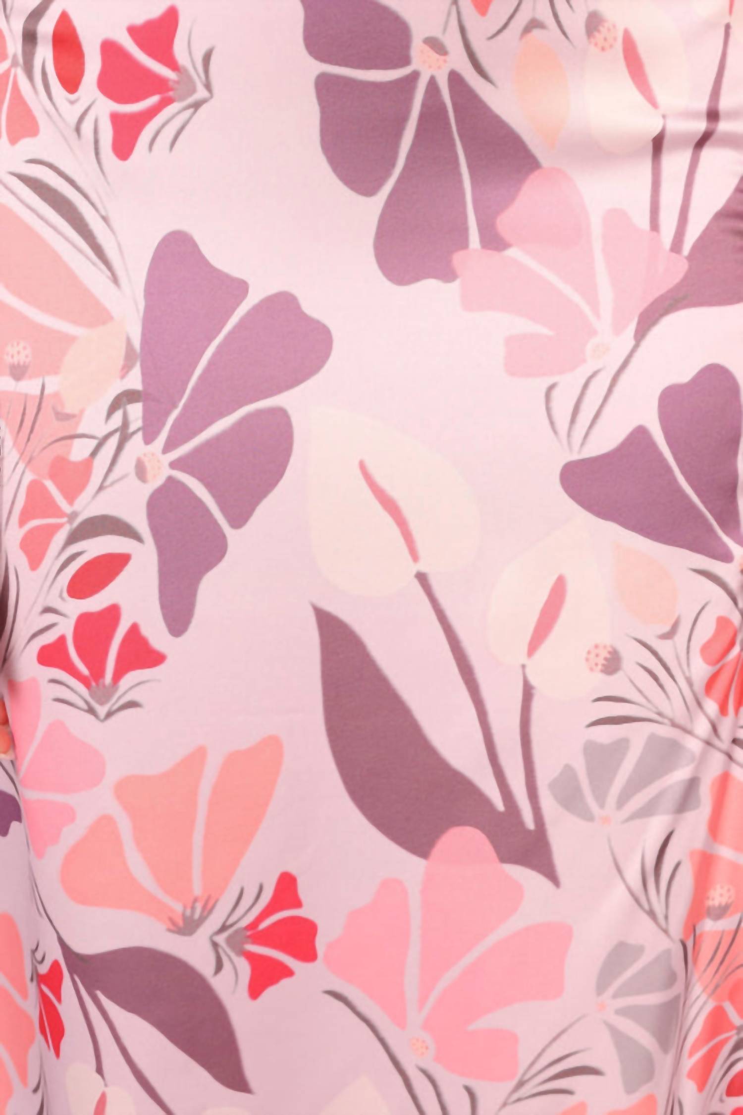 Petal & Pup - Amelia Halterneck Floral Sleeveless Satin Maxi Dress