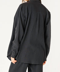 Dex - Textured Button Up Blouse