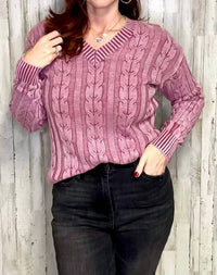 Charlie B - Brooke Cable Knit Sweater
