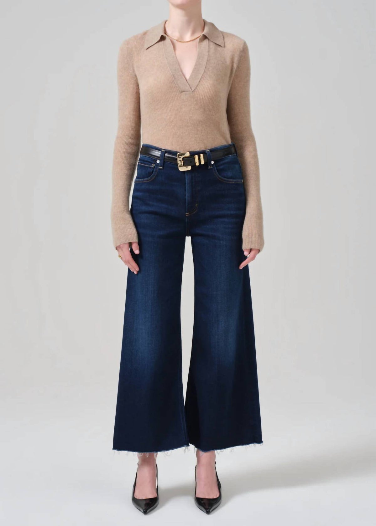 Citizens Of Humanity - Lyra Lotus Wide Leg Crop Jeans