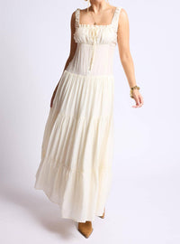 Sage The Label - Light A Fire Crinkled Maxi Dress
