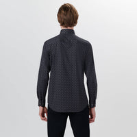 Bugatchi Uomo - Jimmy Chevron Print Ooohcotton Long Sleeve Shirt
