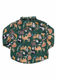 Pink Chicken - Kid's Jack Animals Long Sleeve Shirt