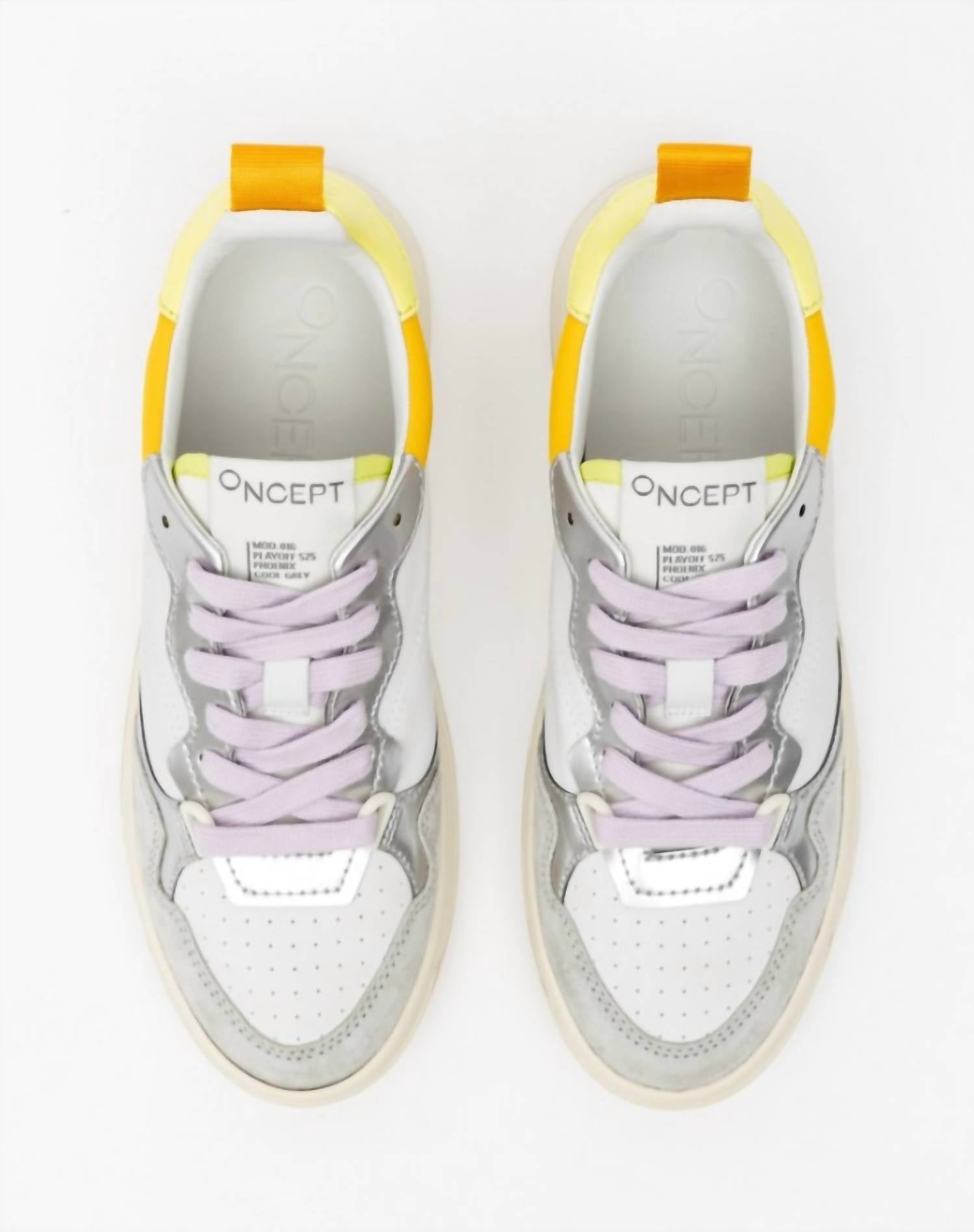 Oncept Women's Phoenix Sneakers in cool grey - women's sneaker - detail view