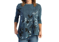 Jess & Jane - Playtime Mineral Washed Dolman Sleeve Cotton Top - Plus
