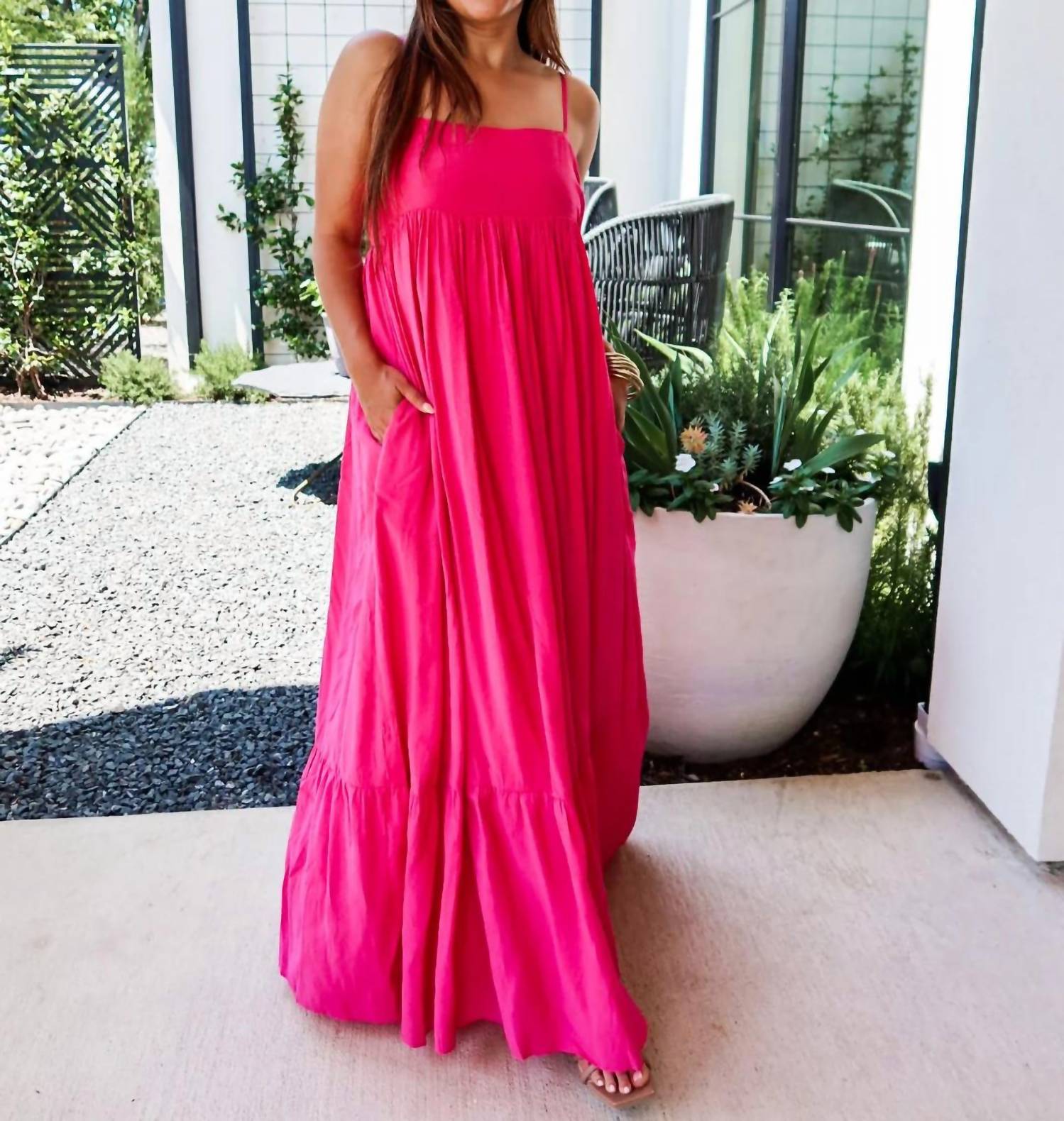 2.7 August Apparel - Lemonade Maxi Dress