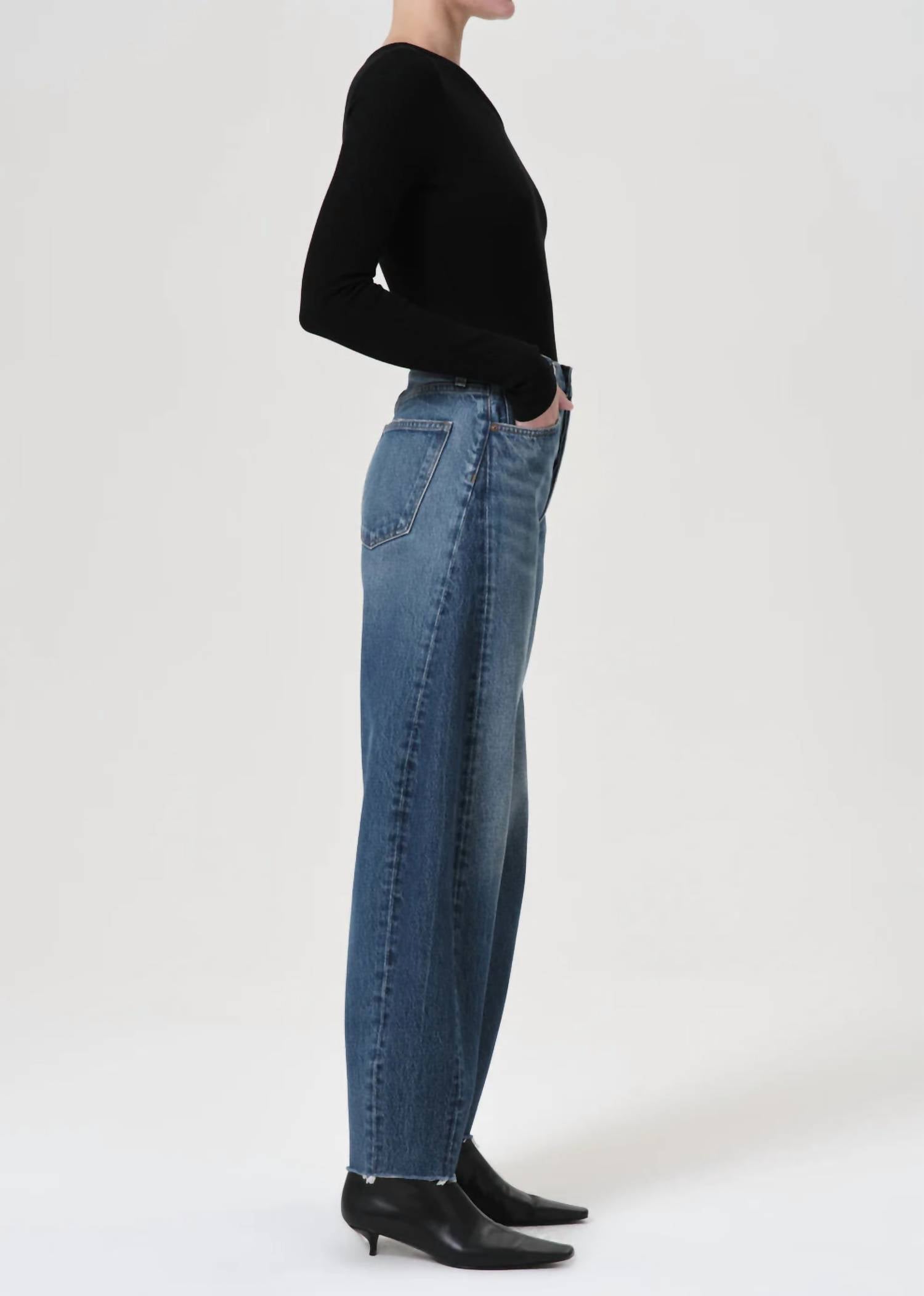 Agolde - Luna Pieced High Rise Jean