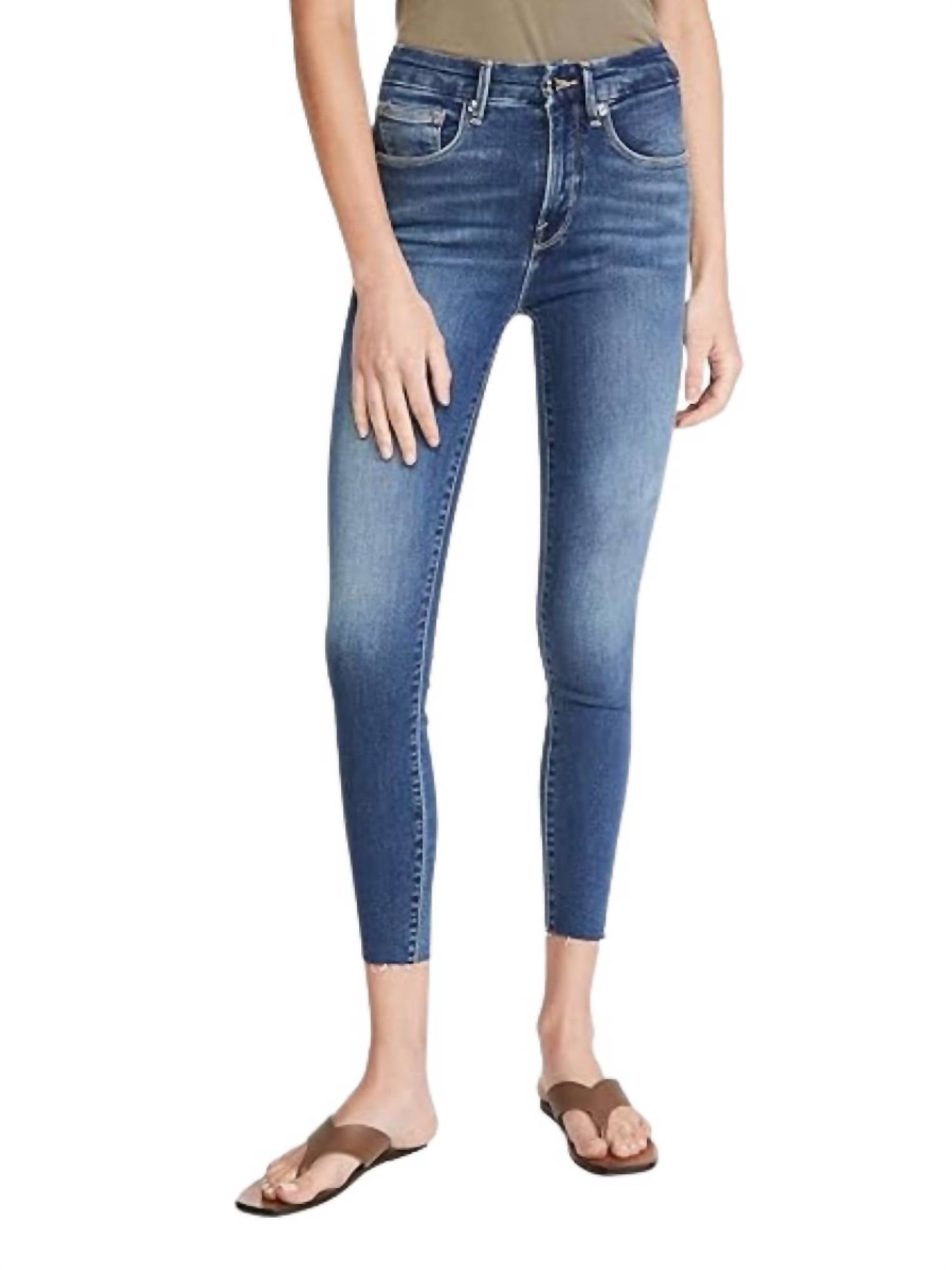 Good American - Waist Crop Raw Edge Jeans