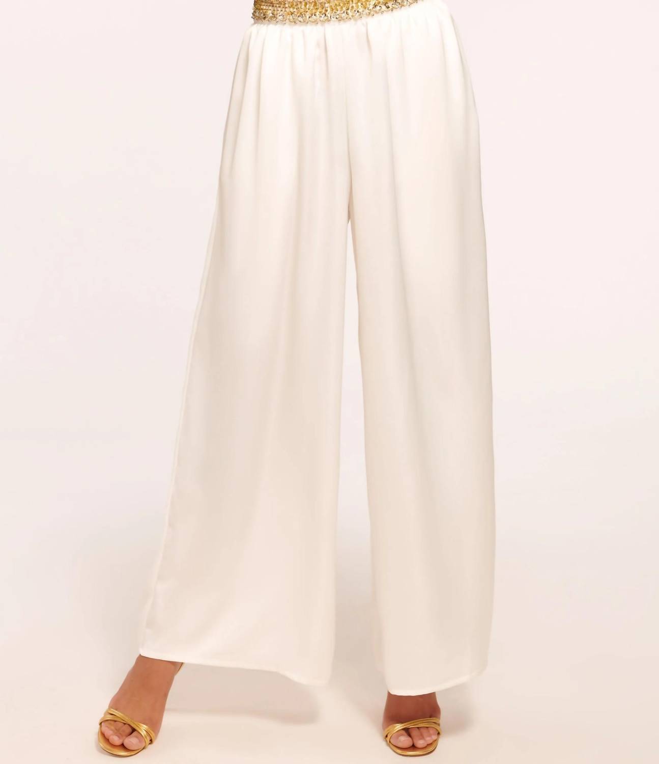 Ramy Brook - Leila Hand Beaded Wide Leg Pants