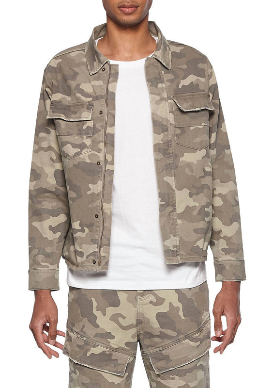 Woven Camo Jacket