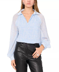 Vince Camuto - Collared Raglan Sleeve Blouse