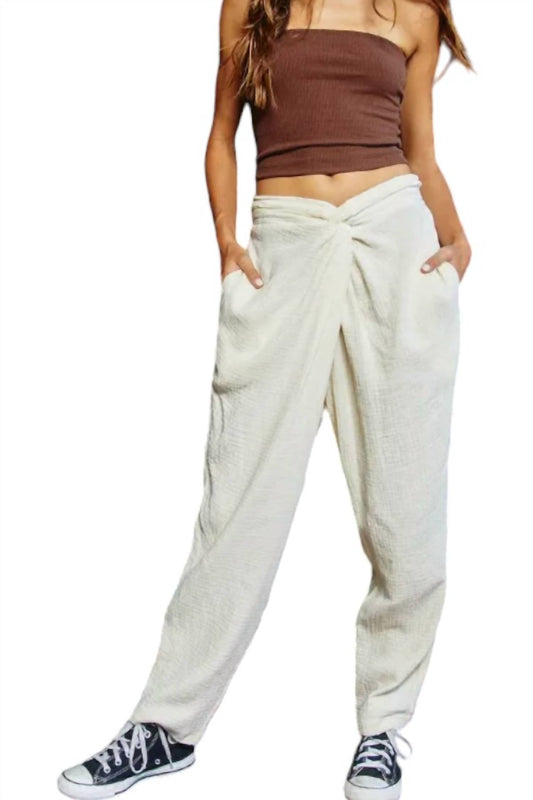 Bucketlist - Summer Twist Waist Pants