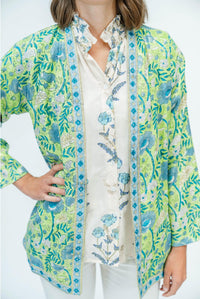 Clara the Label Anise Wrap Top in sweetgrass - women's blouse - alternate view
