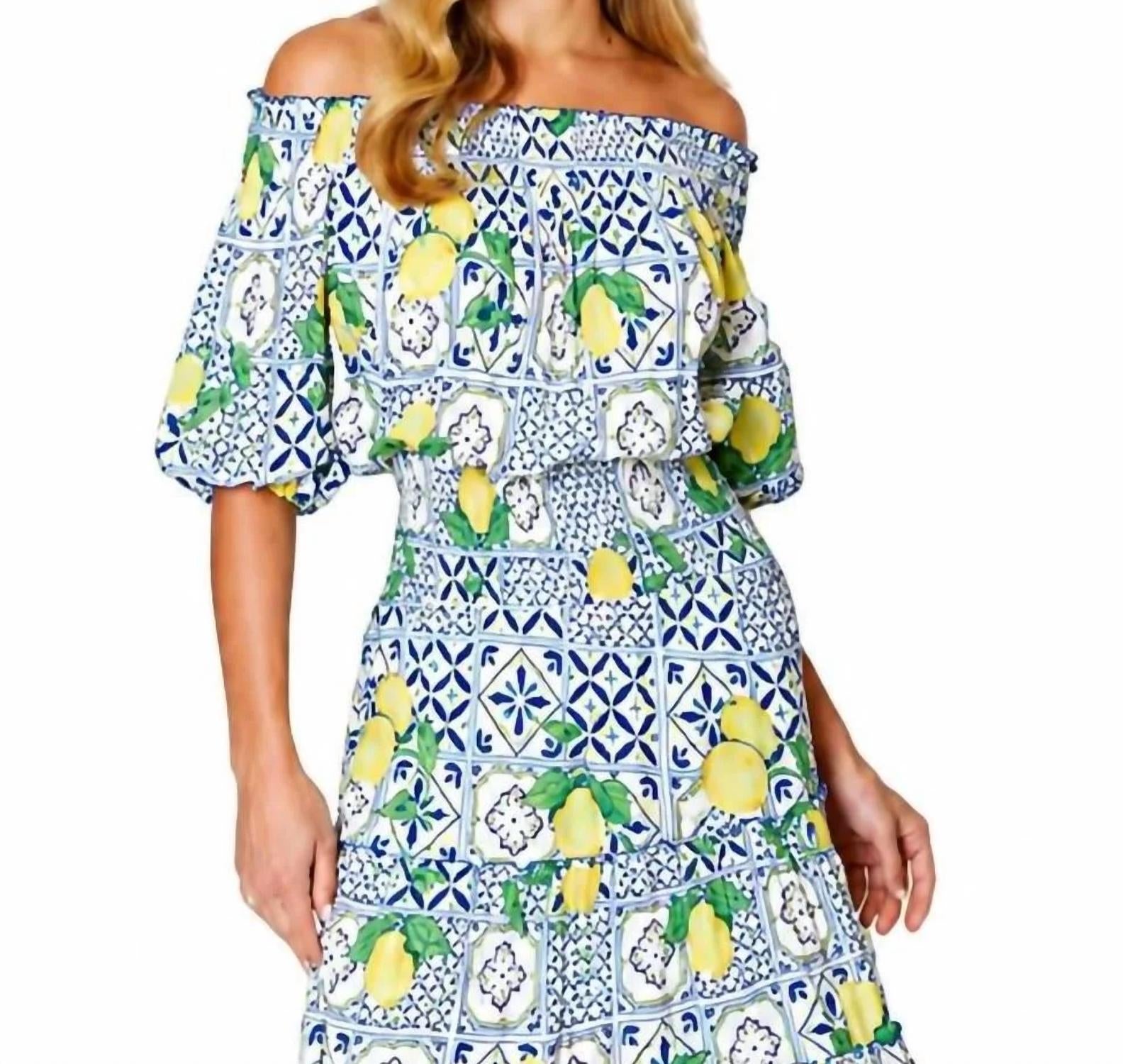 Romi The Brand - Lemoncello Aloha Maxi Dress