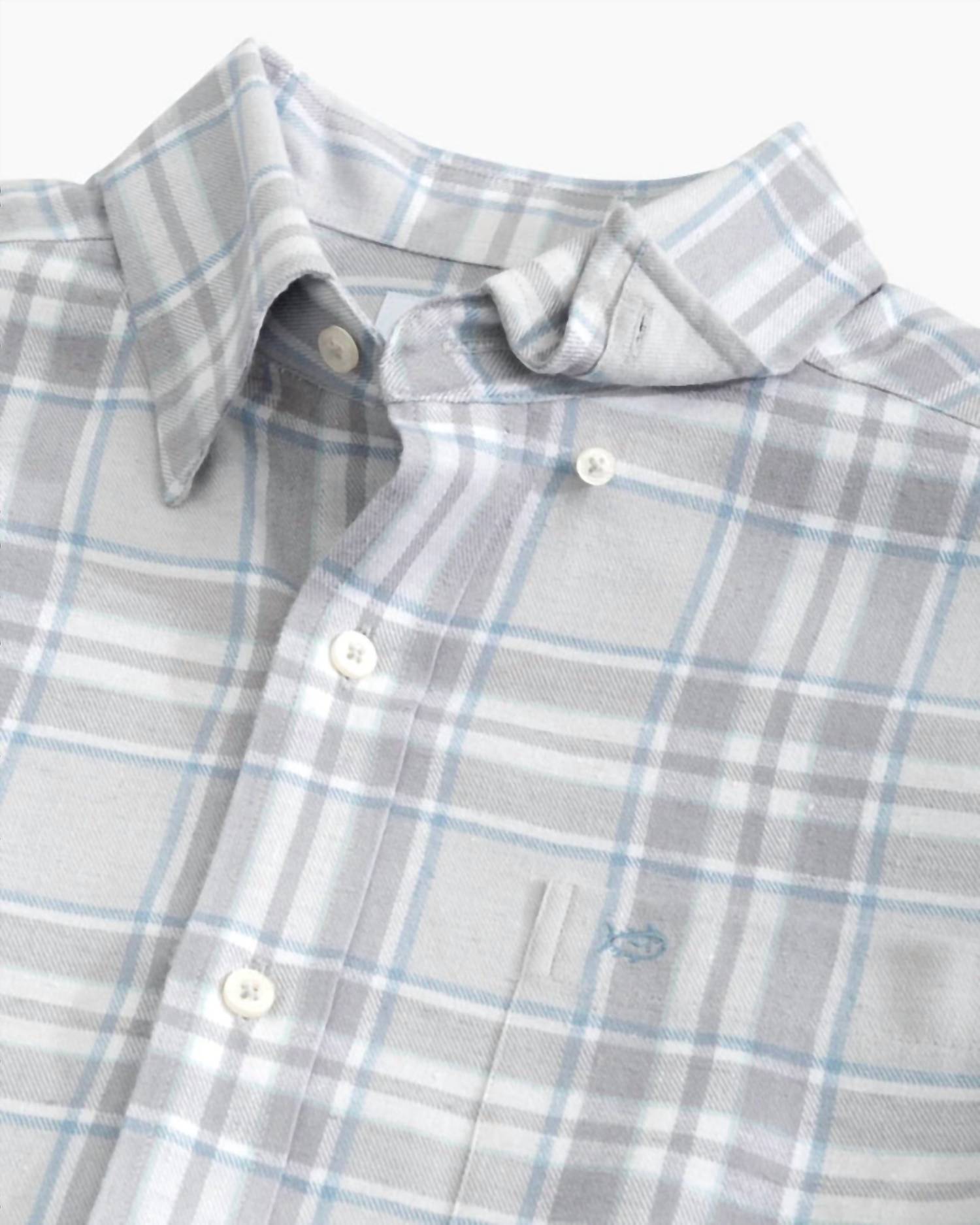 Southern Tide - Men's Long Sleeve Beach Flannel Reddick Plaid Sportshirt