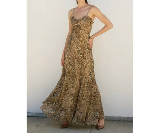 Dress Forum - Sahara Ember Leopard Print Maxi Dress