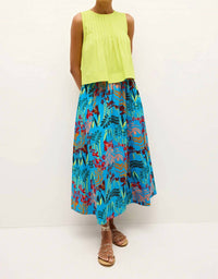 Marie Oliver Sasha Maxi Skirt in amazon azure - women's skirt - alternate view