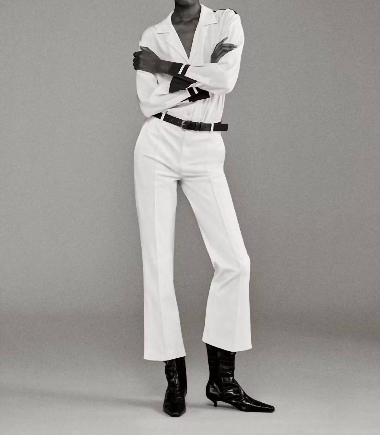 Frame - Cropped Kick Flare Trouser
