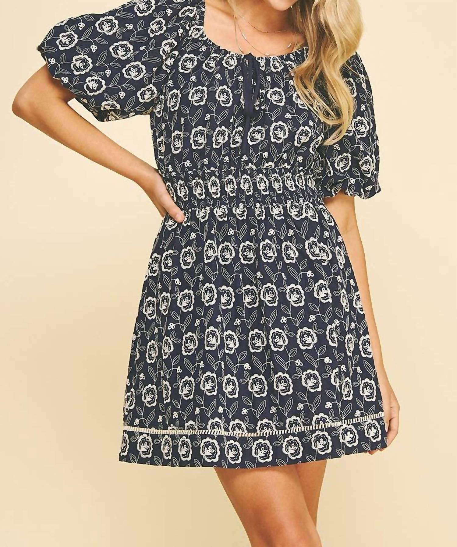 Pinch - Floral Embroidered Dress