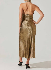 Astr - Marissa Halter Neck Midi Dress