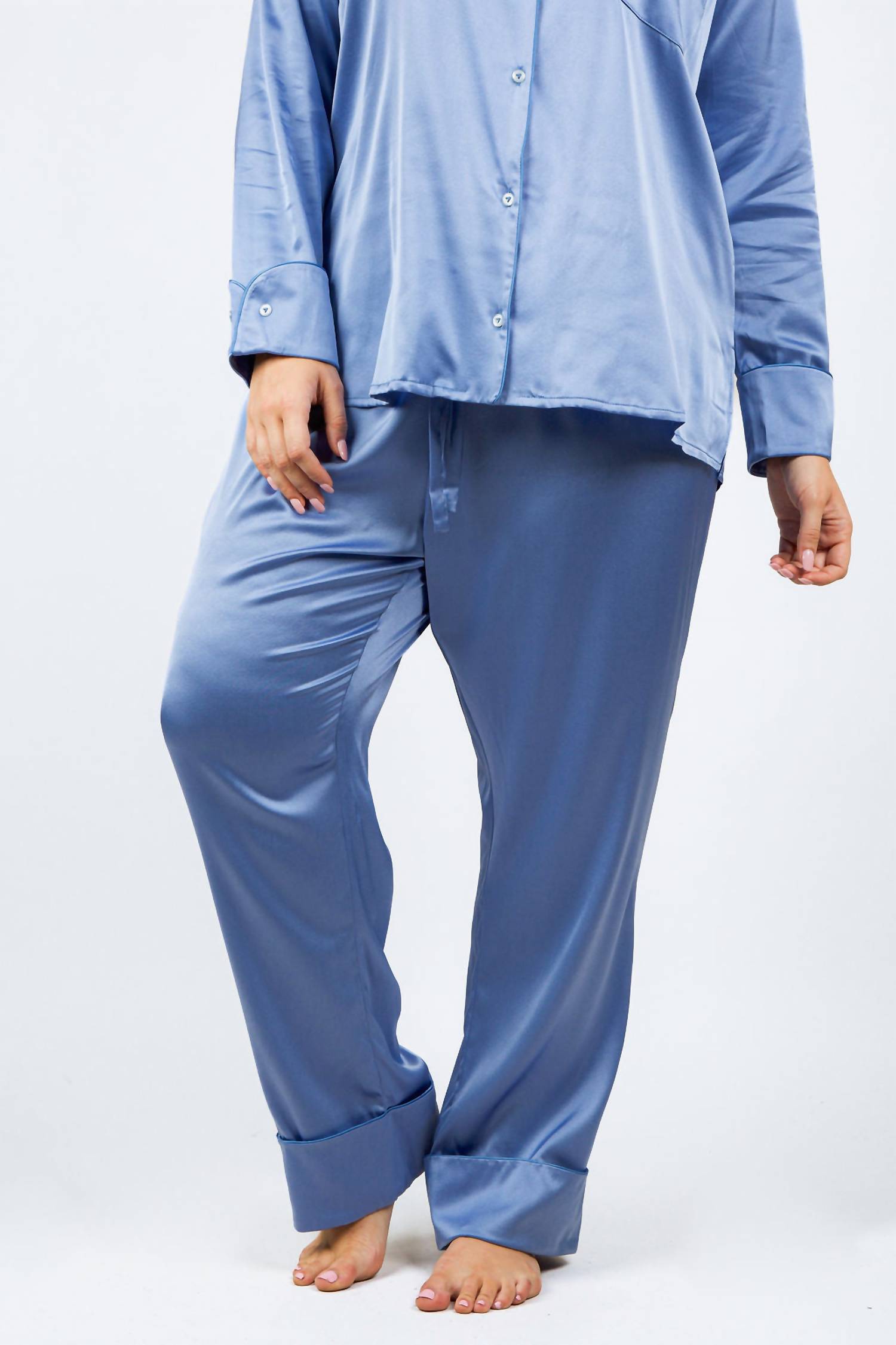 Isayes - Silk Pajama Set - Plus