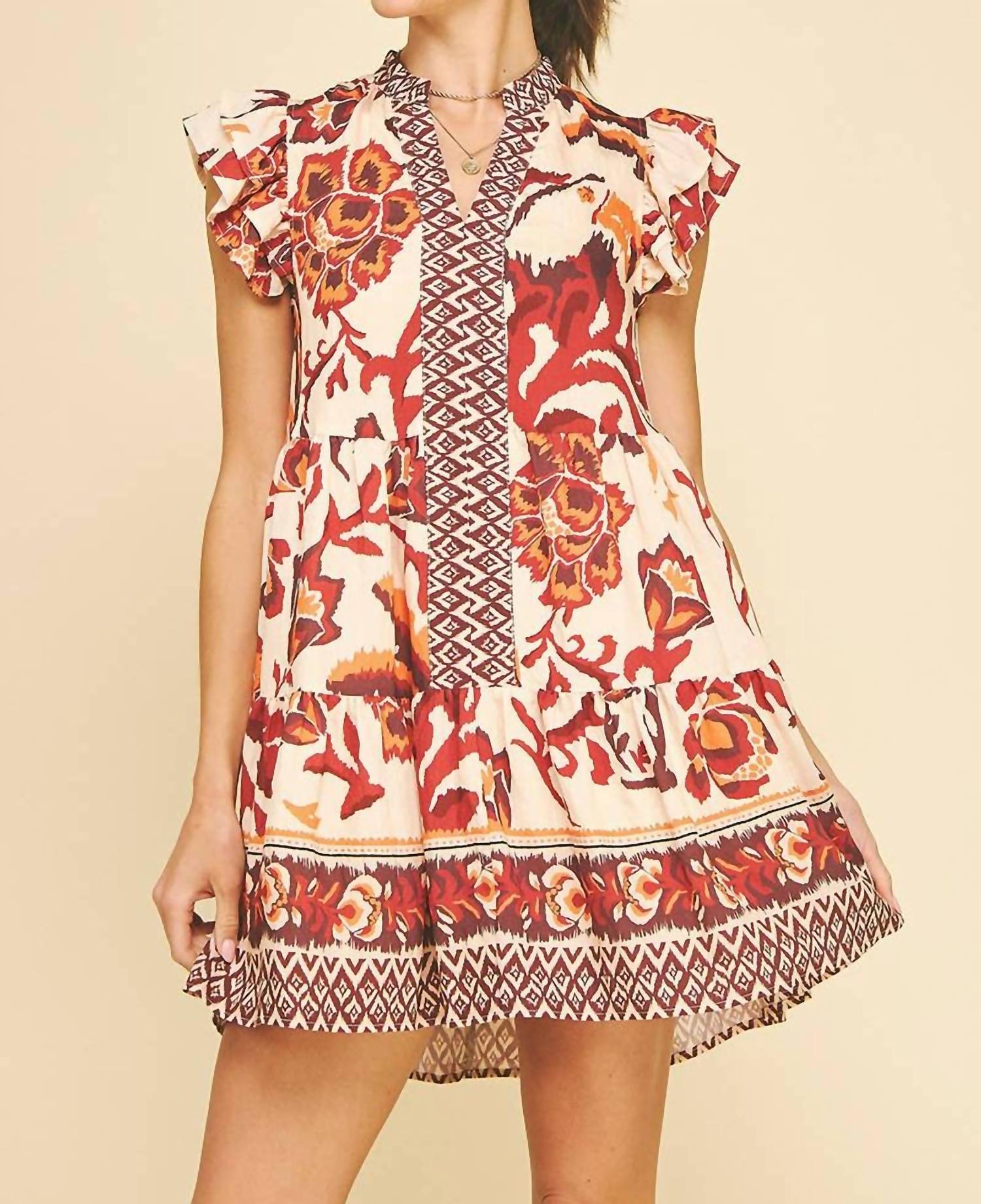 Pinch - Contrast Floral Mini Dress