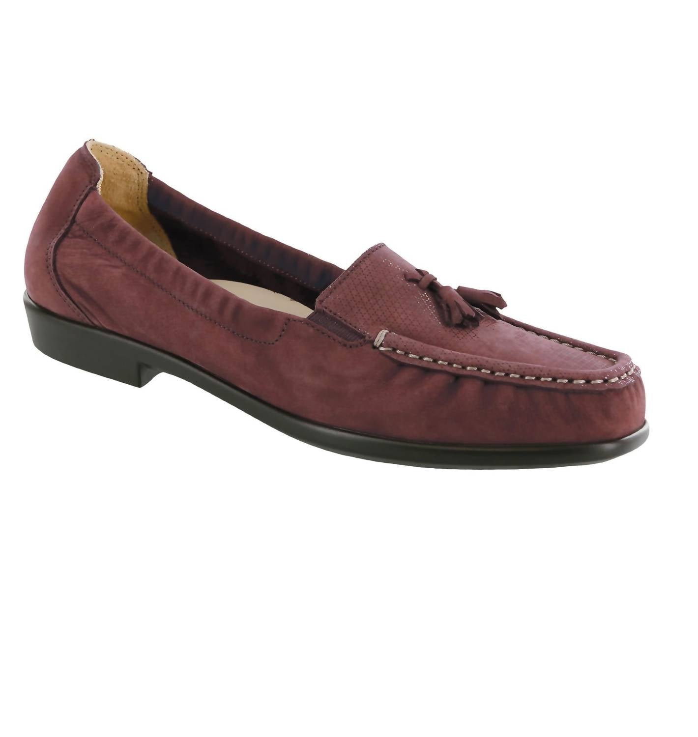 SAS Women's Hope Slip On Loafer in webster wine 1 - women's flats